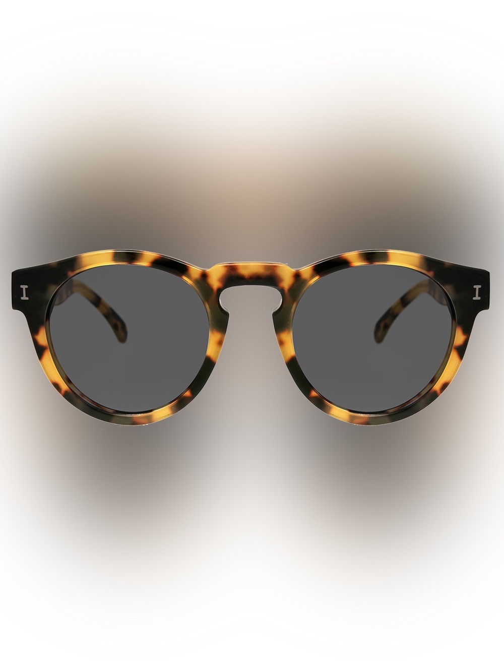 Illesteva MADE IN ITALY Tortoise Acetate Sunglasses with Pink Lenses